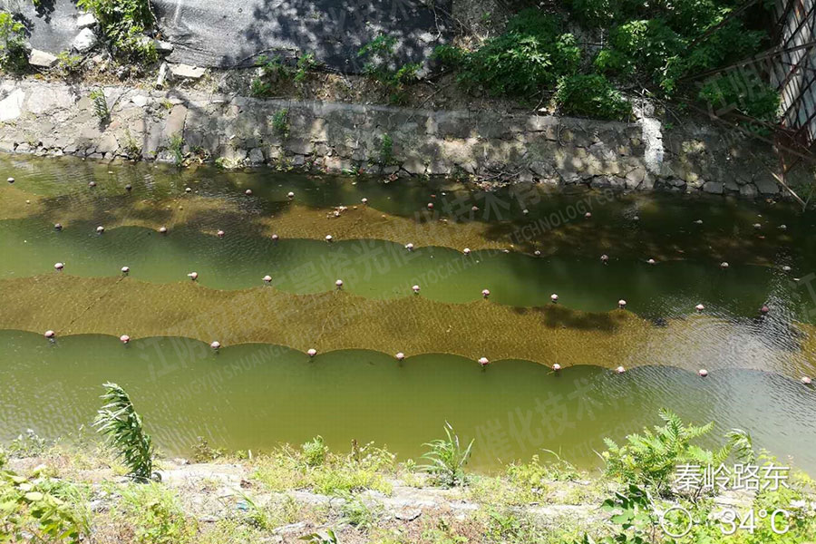 硬質岸坡河道消除黑臭-江蘇省常州市長溝河